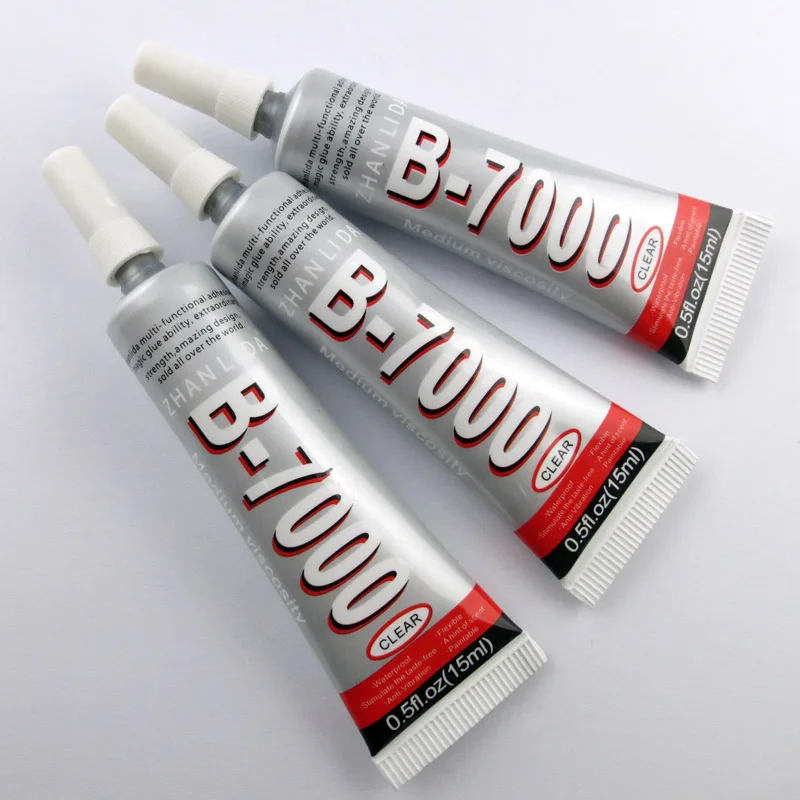 

5 Tubes B7000 15ml B-7000 15ml Multipurpose Adhesive Diy Jewelry Rhinestones Fix Touch Screen Middle Frame Housing Glass Glue