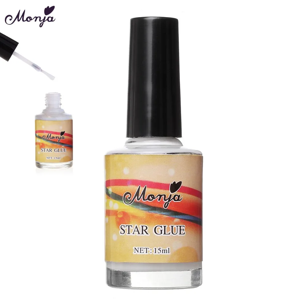 

Monja 15ml Nail Art Starry Sky Sticker Glue Decal Foil Sticker Transfer Decoration Tips Adhesive Manicure Tools