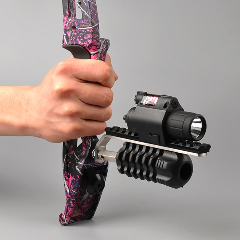 Compound Recurve Bow Laser Sight Archery Bow Flashlight with 25.4mm