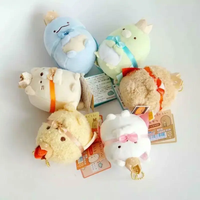 

6 Pieces A Lot Soft Toy San-x Corner Bio 5th Anniversary Memorial Section Japanese Animation Plush Hanging Pedant Toys For Fans