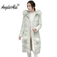 2017 New Winter Jacket Women Hooded Thicken Coat Female Fashion Warm Outwear Down Cotton Padded Fox