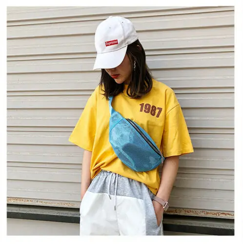 

US Women Casual Waist Bag Large Capacity Fashion Hip Purse Hollow Out Travel Bags 6 Colour