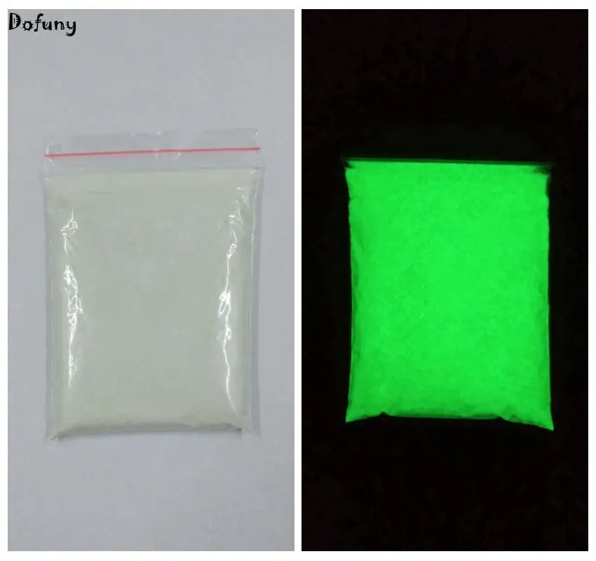 Bright Blue Green Color and Green Color Phosphor Powder Glow in the Dark Powder Luminous Pigment Photoluminescent Dust Coating