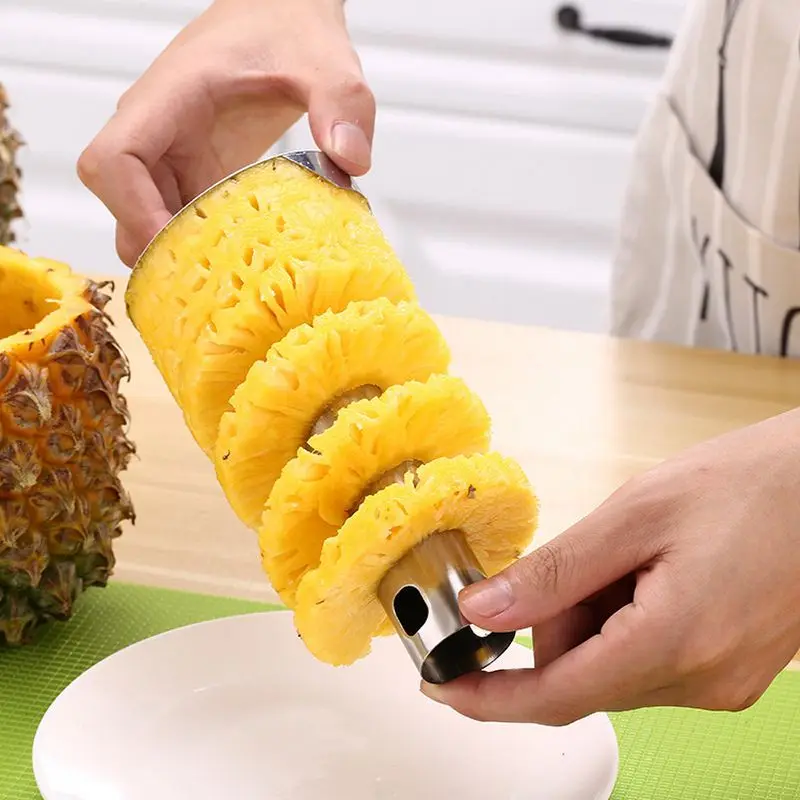 Stainless Steel Pineapple Peeler for Kitchen Tools Corer Cutter Fruit Knife Cutter Paring Knife Kitchen Accessories (4)
