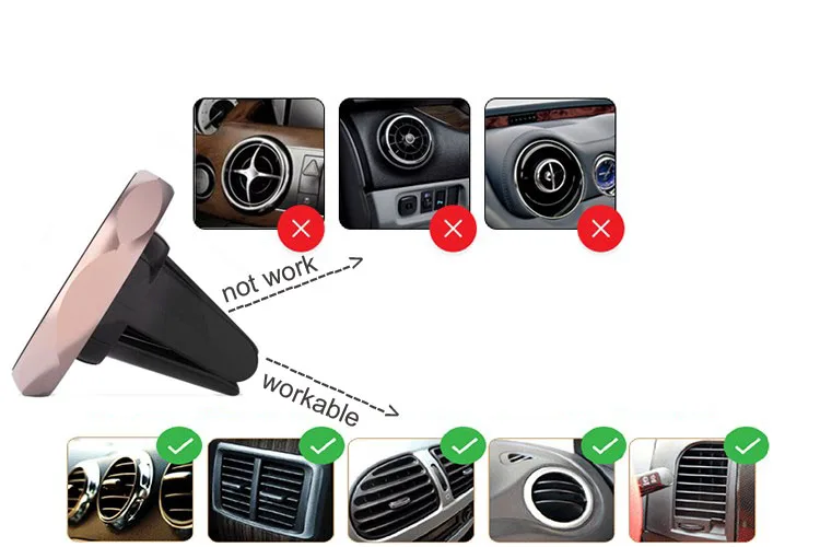 Магнитная Автомобиль Air Vent клип/CD плееры/Car зеркало заднего вида мобильного