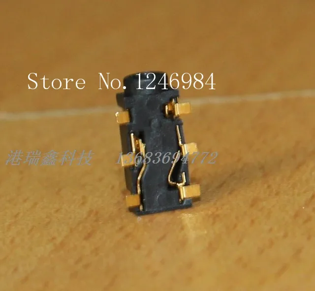  SA Two channel stereo headphone jack SMD surface mount connector socket KPJ3505 S03 gilded Earphone Jack 200pcs lot
