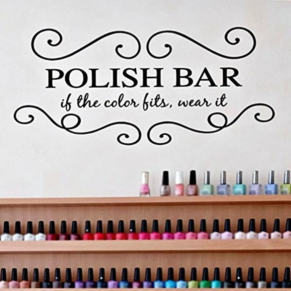 Buy Nails Salon Wall Decal Girls Beauty Salon Wall