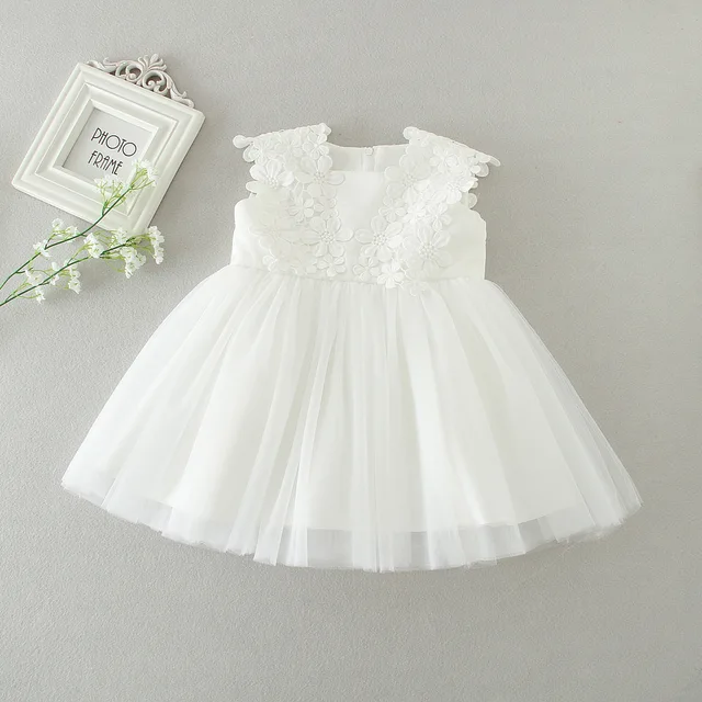Wedding Party White Dress For Baby Girls 2