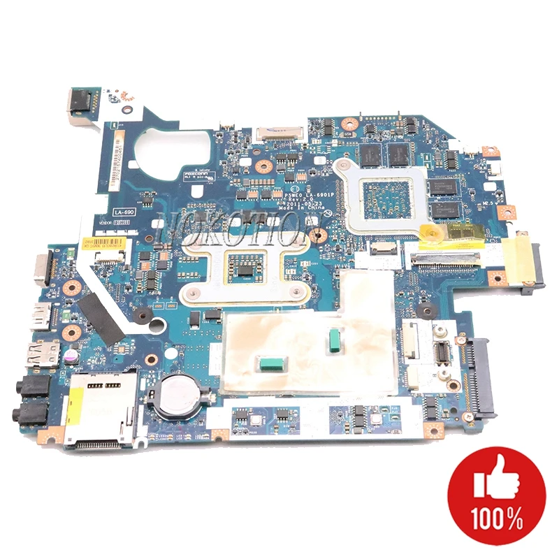 NOKOTION MBRG502001 P5WE0 LA-6901P اللوحة لابتوب أيسر أسباير 5750 5750G 5755G HM65 2xSO-DIMM DDR3 GT540M 1 GB