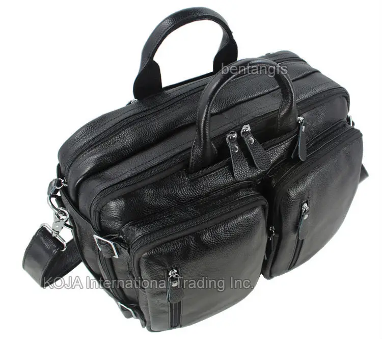 Многофункциональный мужской рюкзак из натуральной кожи, модный мужской Школьный рюкзак, дорожная сумка, большой кожаный рюкзак, большой черный