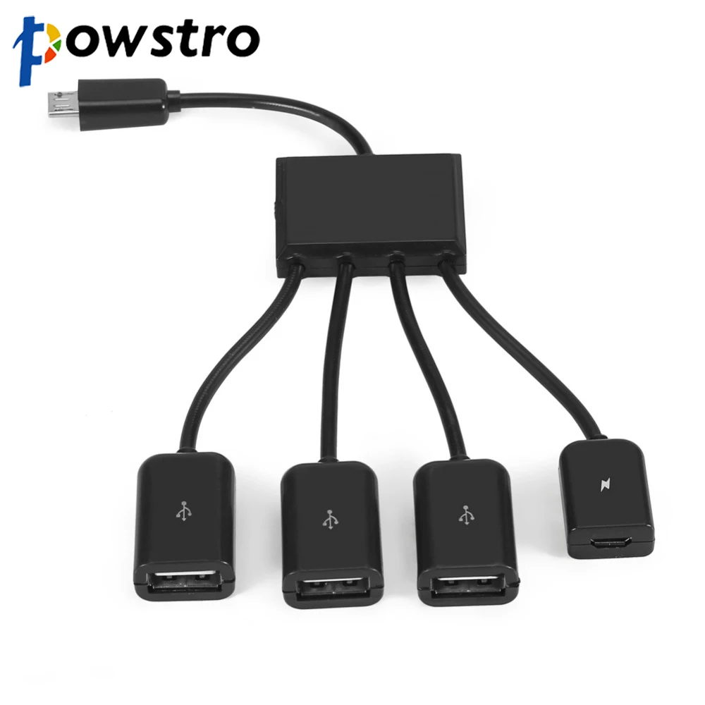 Usb хаб OTG разъем с 4 портами Micro USB кабель для зарядки концентратор смартфонов