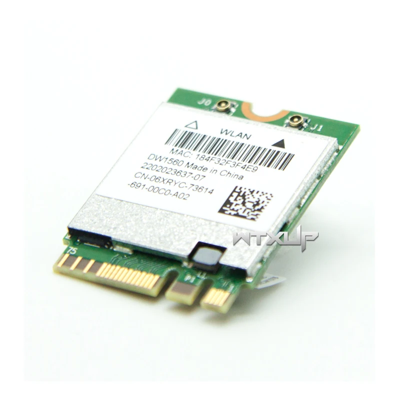 Беспроводная сетевая карта DW1560 BCM94352Z NGFF M2 WiFi WLAN Bluetooth BT 4 0 06XRYC 802.11ac 867 Мбит/с BCM94352