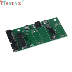 Mosunx Mecall 1PC mSATA Mini PCI-E SATA SSD To 7 + 15 Pin 22 pin SATA адаптер карта