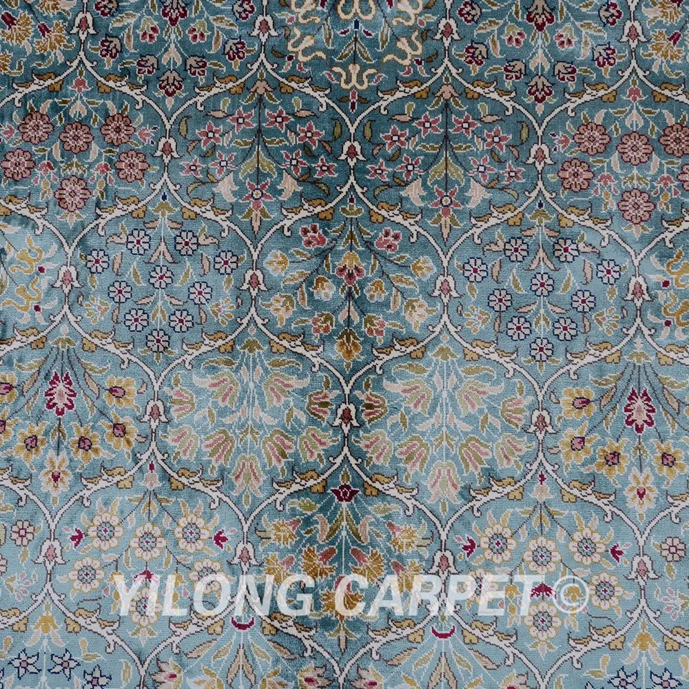 Yilong 5,5x" персидский ковер прямоугольник vantage синий персидские ковры ручной работы(0790
