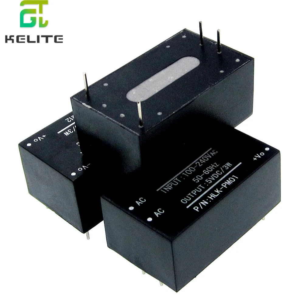 

HLK-PM01 AC-DC 220V to 5V mini power supply module,intelligent household switch power supply module