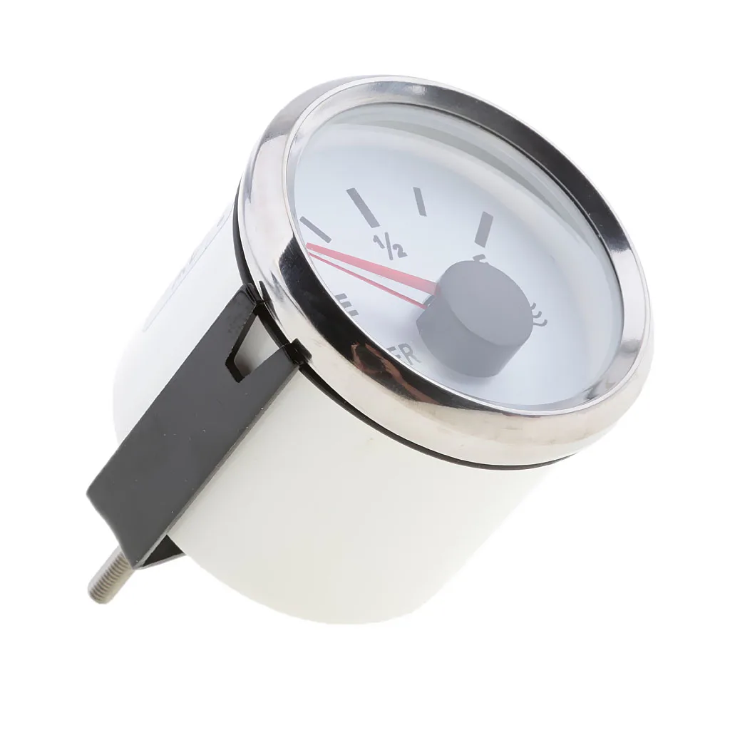 Marine 2' 52mm 100% Waterproof Protection Whit Water Level Gauge for Inflatable Boat White Canoe Kayak Dinghy Accessories