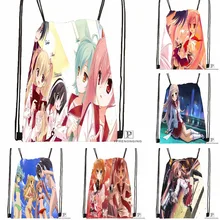 Custom Hidan.no.Aria. Drawstring Backpack Bag Cute Daypack Kids Satchel (Black Back) 31x40cm#180531-04-34