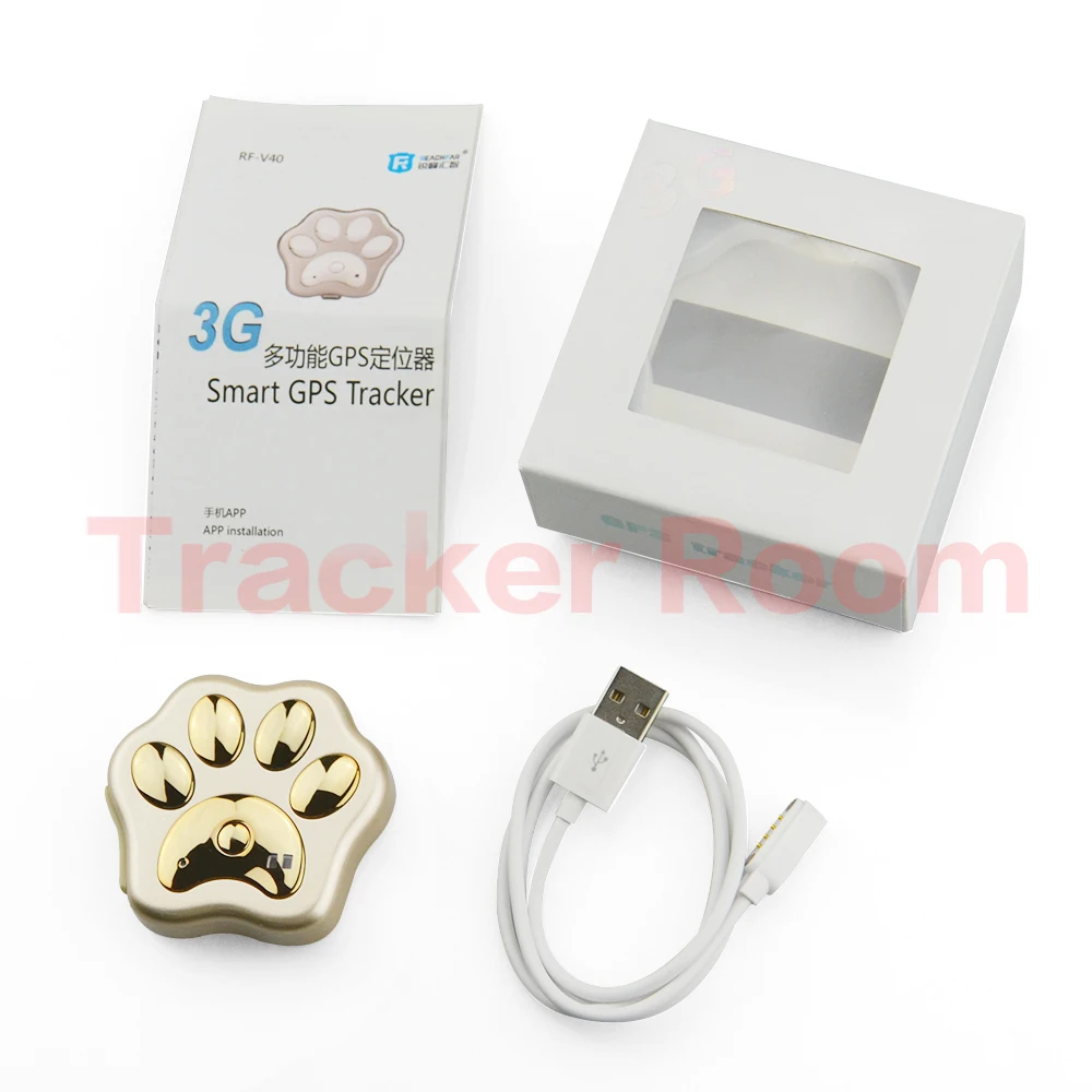Free shipping!GPS Tracker 3G RF V40 Dog Cat Collar Pet Gps Tracker Pet