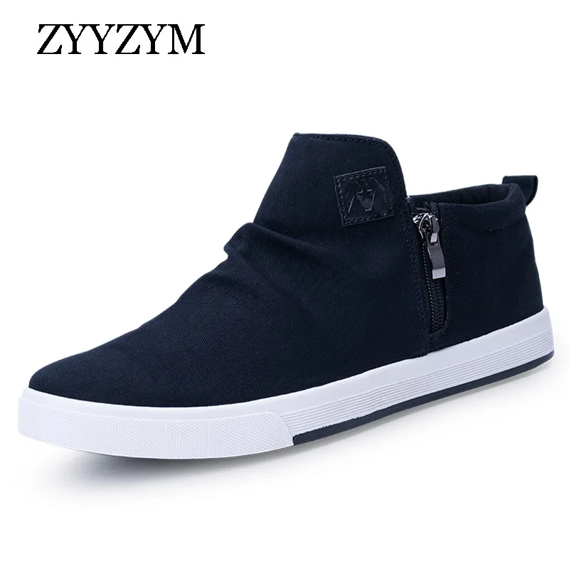 

Men Canvas Shoes Autumn Winter New Arrival 2016 Hot Sale High Style Solid Fashion Trend Man Youth Casual Shoes
