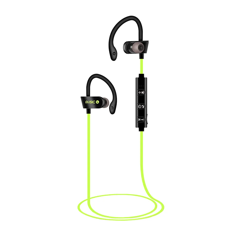 

Wireless Bluetooth Headset Headphones Sports Sweatproof Stereo Earbuds Earphone Running With Microphone Simple And Fashion R0417