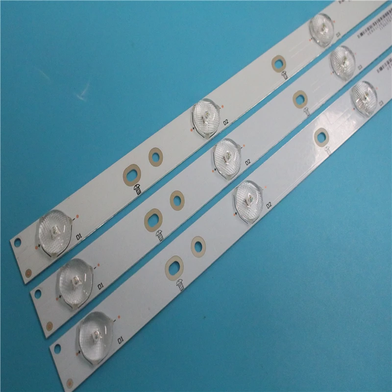 

1 set=3 PCS New original LED strips for 32"Philips GJ-2K15 D2P5-315 D307-V3.1 01L68-2 E349376 7 LEDs 650mm