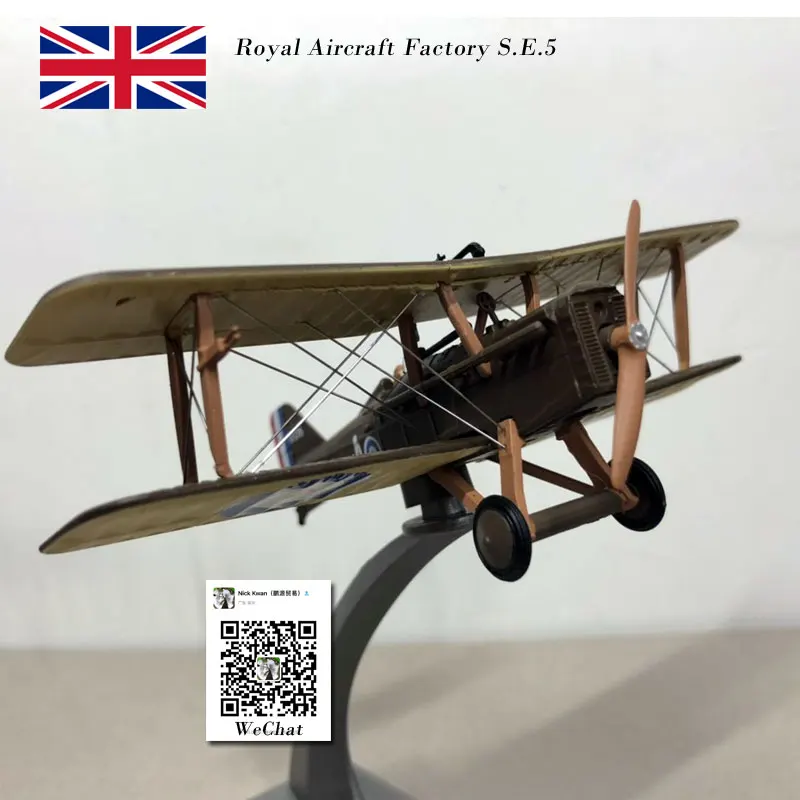 

WLTK 1/72 Scale WW I SE 5a Single-seat Fighter Diecast Metal Military Plane Model Toy For Collection,Gift,Kids
