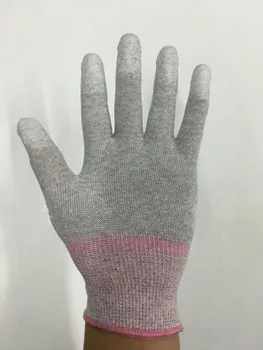 

Hot Gray PU mittens gloves Fingertip nylon dipped protective gloves Breathable non-slip Safety Gloves Workplace Safety Supplies
