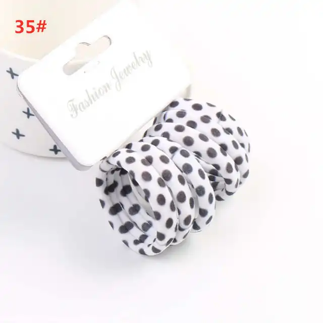 6PCS/Sett Cute Girls Elastic Hair Bands Scrunchies Ponytail Holder Rubber Bands Hair Ties Sweet Kids Hair Rope Hair Accessories style 35