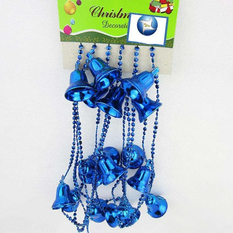 

Hot 2019Factory direct Christmas tree pendant single line big wind bell hanging string plastic plating Christmas Irish Festival