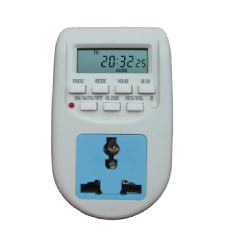 

Digital Energy Saving Timer Programmable Electronic Timer Plug EU display useful
