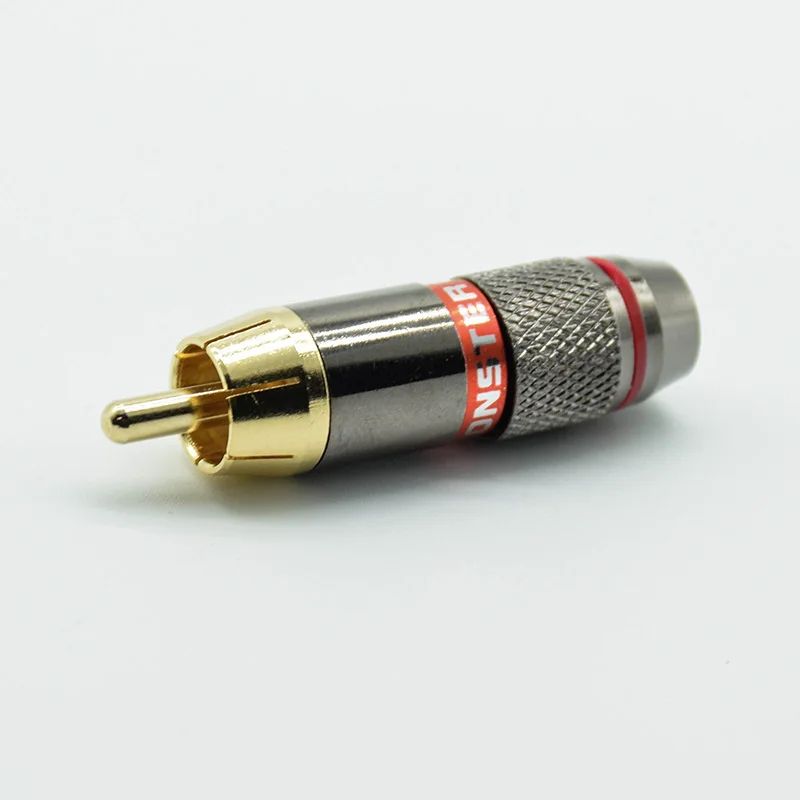 2pcs Rca Male Banana Plug High Quality 