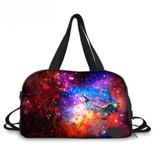 Noisy Designs/Женская и мужская дорожная сумка, сумки для путешествий, 3D Вселенная, Космический чемодан с надписью, сумки на плечо, Большая вместительная сумка для путешествий