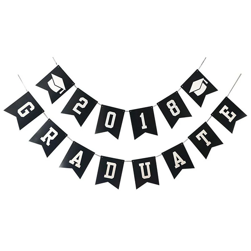 graduation party decoration graduate banner and balloons tassel