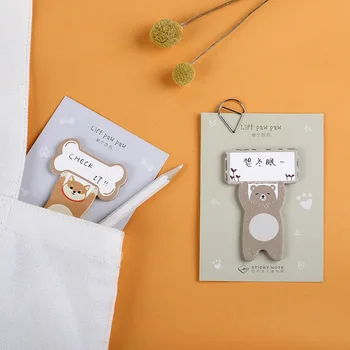 

4 pcs hand up cute animal sticky note panda bear post memo pad marker it stickers Stationery Office School supplies DM114