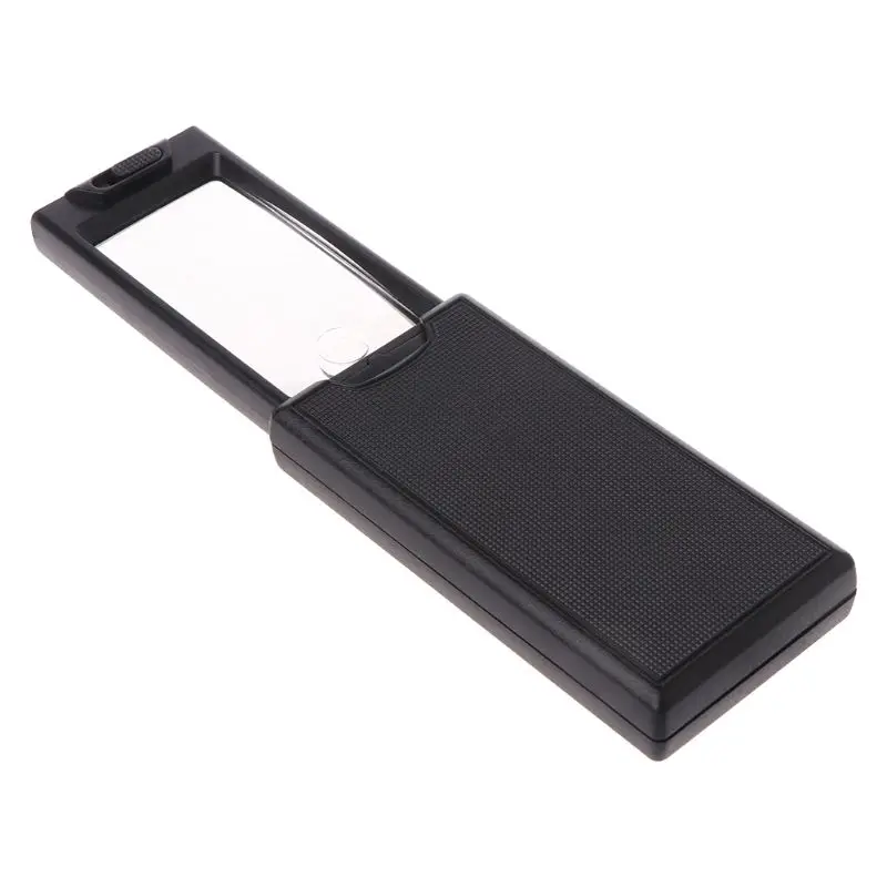 

1pc 2.5x 45x Mini Magnifying Compact Portable Pullout Illuminated LED Jeweler Eye Loupe Magnifying Magnifier with 3 LED Lights
