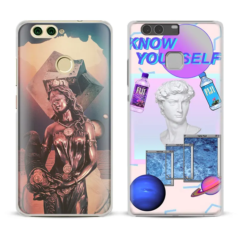 

Vaporwave Art Fashion Coque Phone Case For Huawei P8 9 10 Lite 2017 Honor 6x 8 V8 V9 v10 Mate 8 9 10 Pro Nova Plus 2 Cover Shell