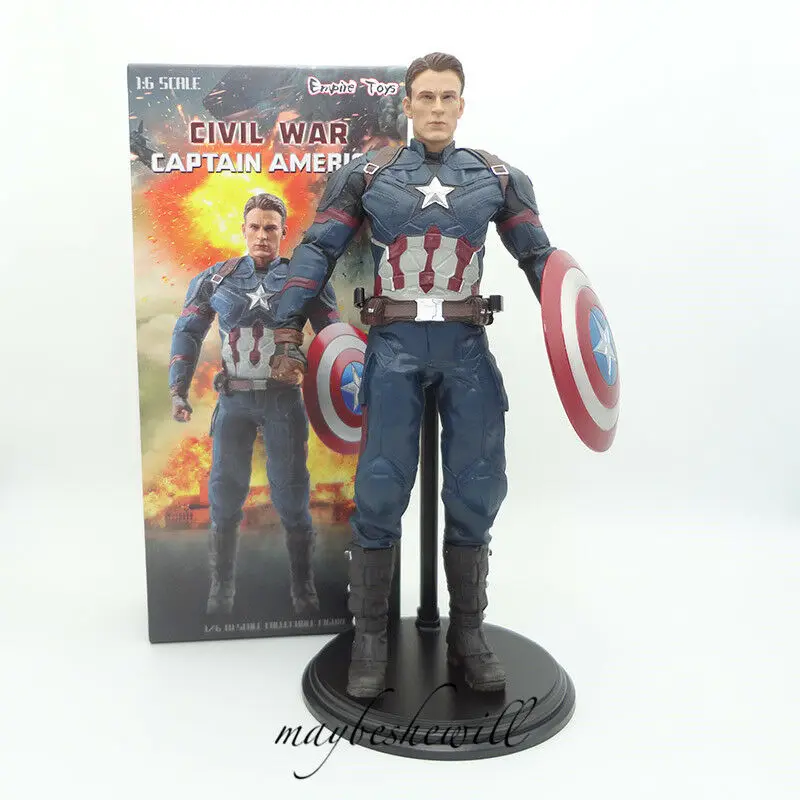 

Empiredal Toys 1/6 Captain America Civil War avengers Figure 12" PVC Model Statue With Original Box