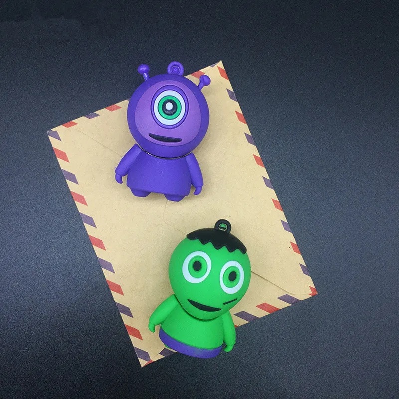cartoon Alien usb flash drive 32gb pendrive 16GB pen drive 128gb 8GB 4GB usb memory stick 64gb cute fun Christmas/Halloween/Gift