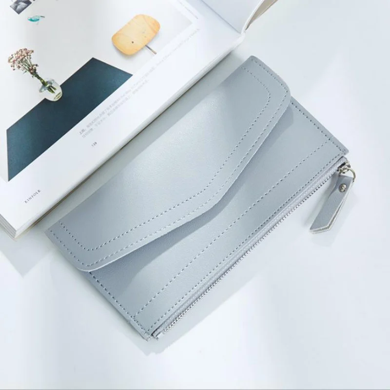 Women Wallet Purse Female Long Wallets Vintage Pouch Handbag For Women Coin Purses Solid Card Holder Portefeuille Femme 