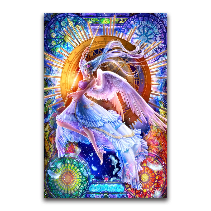 angel girl 5D DIY Diamond embroidery fairy Full square Diamond mosaic Cartoon magic round Diamond painting Cross stitch beauty