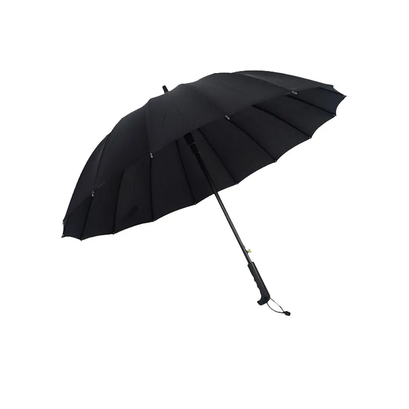 Yesello ветрозащитный Радужный большой зонт Дамский автоматический солнцезащитный зонтик с длинной ручкой - Цвет: Черный