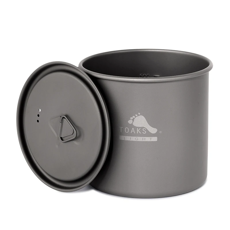 

TOAKS 650ml Coffee Mugs Titanium Camping Cup Drinkware Titanium Mug Outdoor and Camping Handgrip Water Cup