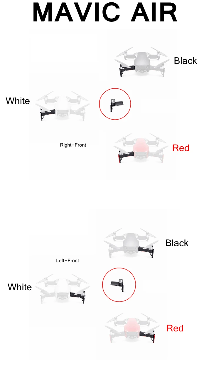 DJI Mavic воздуха двигателя Ремонт рука Запчасти Drone аксессуары запасная левая передняя правая спереди Черный, красный, белый цвета