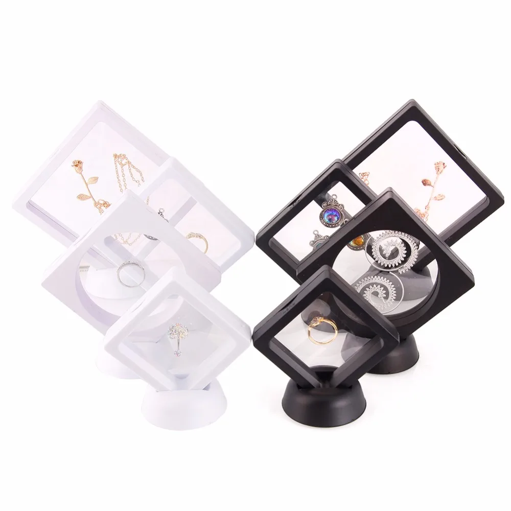 

Floating Suspended Display Case Coins Gems Artefacts Jewellery Stand Holder Box #248373