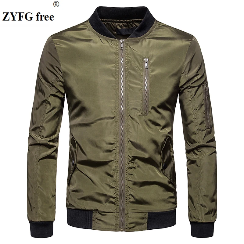 ZYFG куртка пальто Мужская мода весна мужская одежда на молнии Спортивная одежда с длинным рукавом пальто верхняя одежда пальто осенняя мужская куртка