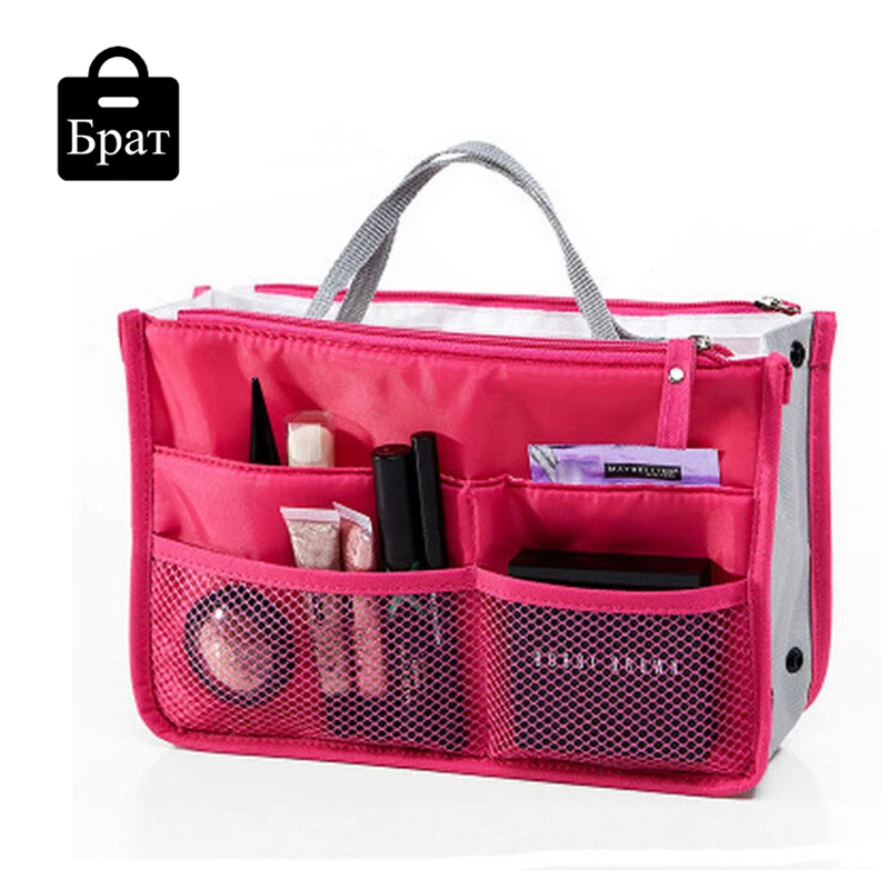 2016 casual Nylon Waterproof women cosmetic bags travel makeup bag