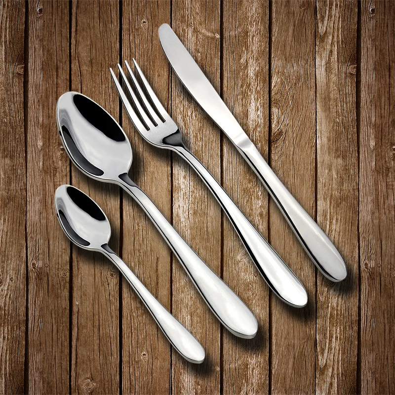 24pcs Set 304 ss Dinnerware Quality Flatware Food Grade Stainless Steel 