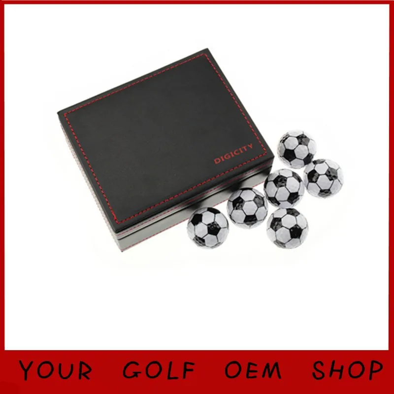 Custom Logo Accept 6pcs football golf balls in Elegant Box Golf Gift Golf Present for friend Custom Logo Accept 6pcs football golf balls in Elegant Box Golf Gift Golf Present for friend