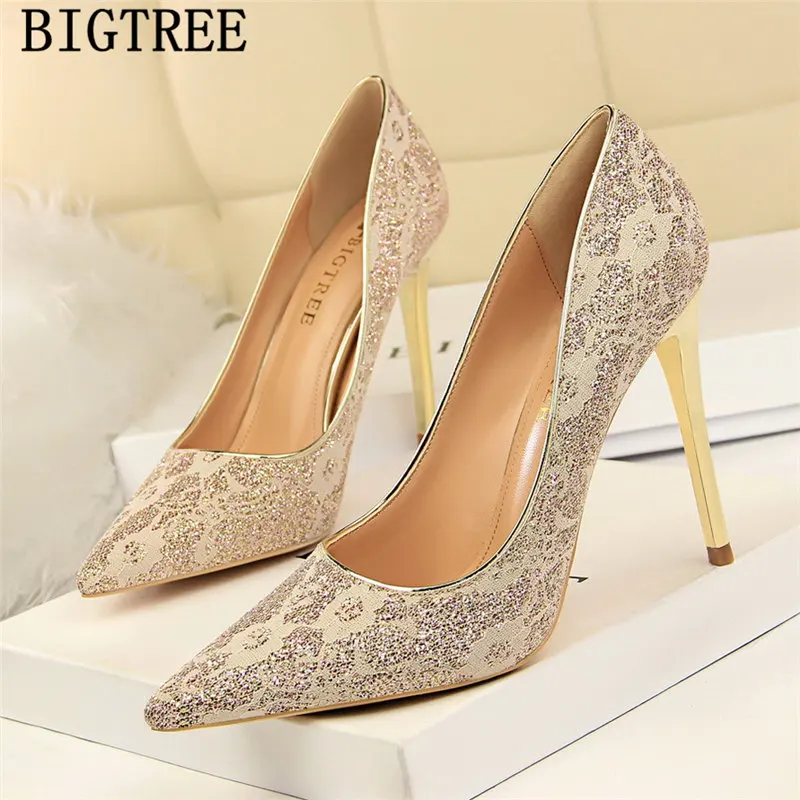 

wedding shoes bride glitter heels pumps women shoes red heels bigtre shoes designer heels chaussures femme sapato feminino buty