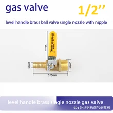 1/2 ''DN15 уровень ручкой латунь шаровой клапан одного насадка с соска